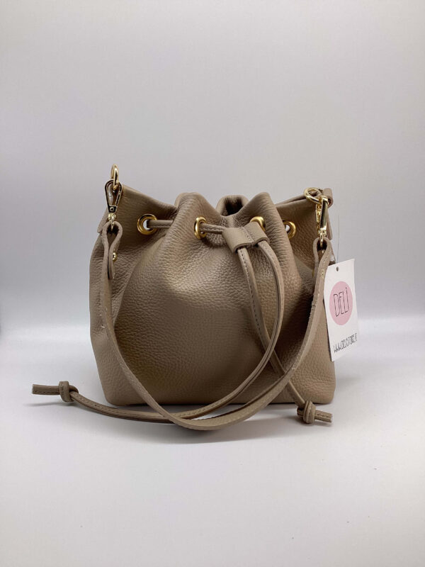 Borsa Bucket Soft beige