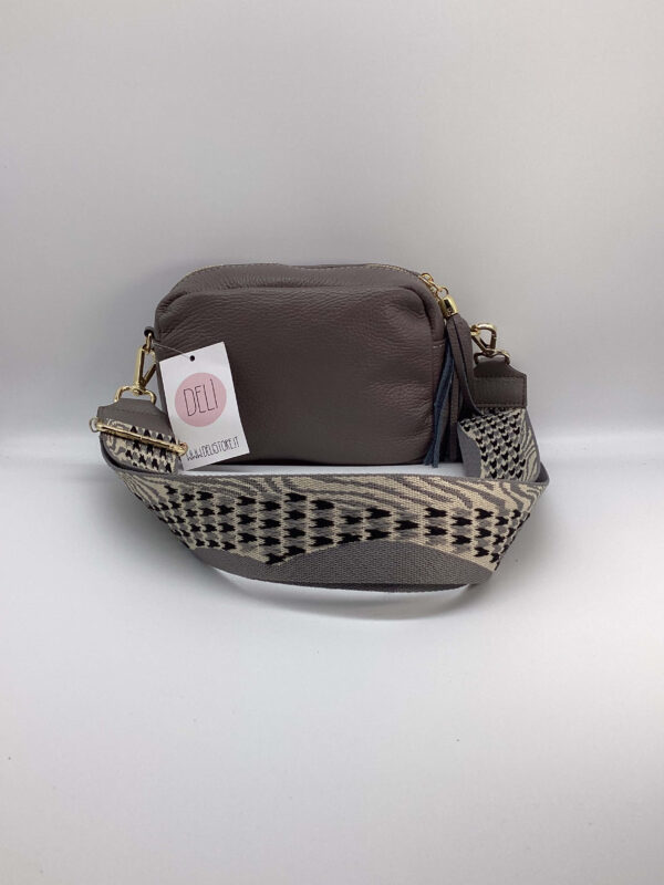 Borsa Pocket Cross 2 grigio tortora