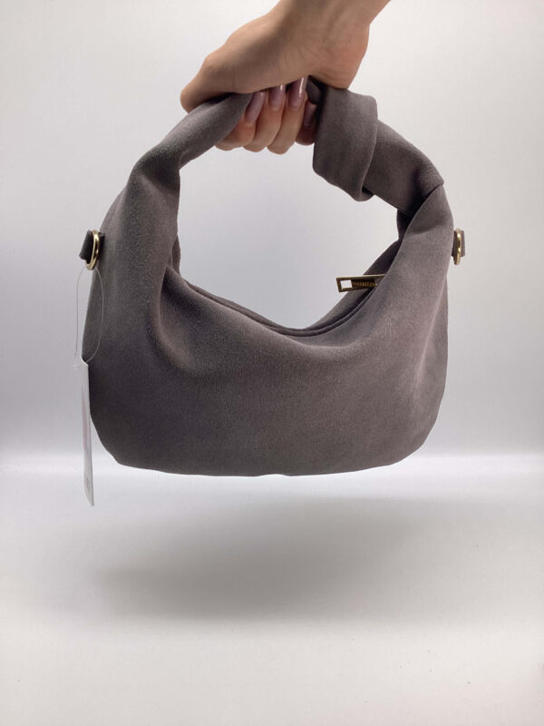Borsa Nodo Suede grigia - immagine 4