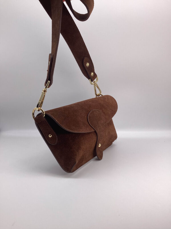 Clutch Sofia Camoscio marrone - immagine 2
