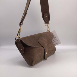 Clutch Sofia Camoscio taupe