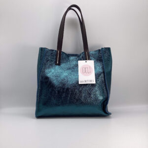 Shopper Luce mini verde ottanio