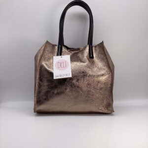 Shopper Luce mini bronzo