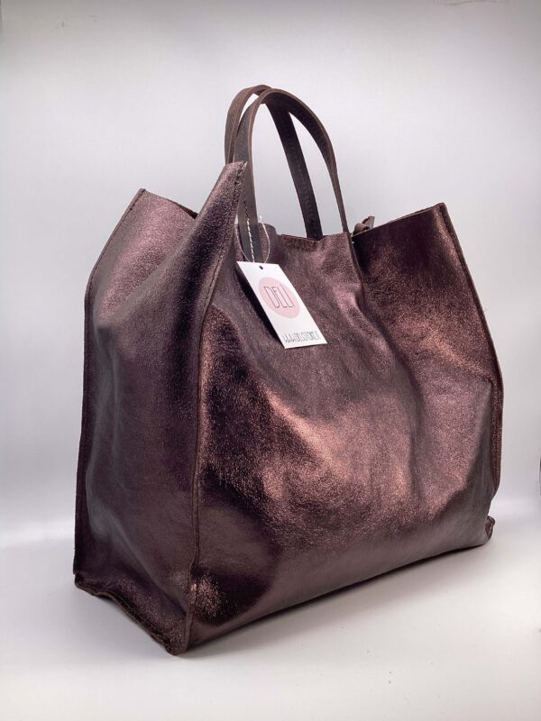 Shopper Luce maxi marrone violaceo - immagine 3