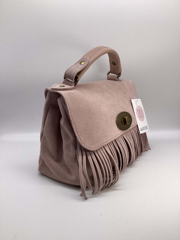 Borsa Mary Suede rosa cipria - immagine 4