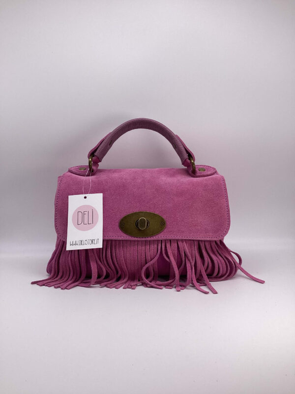 Borsa Mary Suede fucsia polveroso