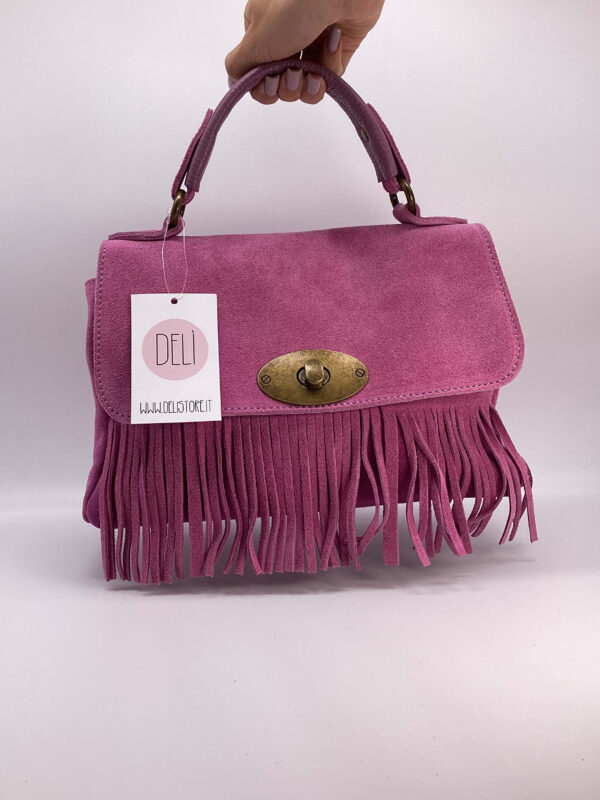 Borsa Mary Suede fucsia polveroso - immagine 2