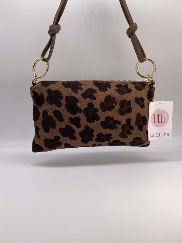 Borsa Rings Mini leopardata marrone - immagine 3
