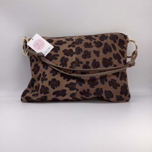 Borsa Rings leopardata marrone