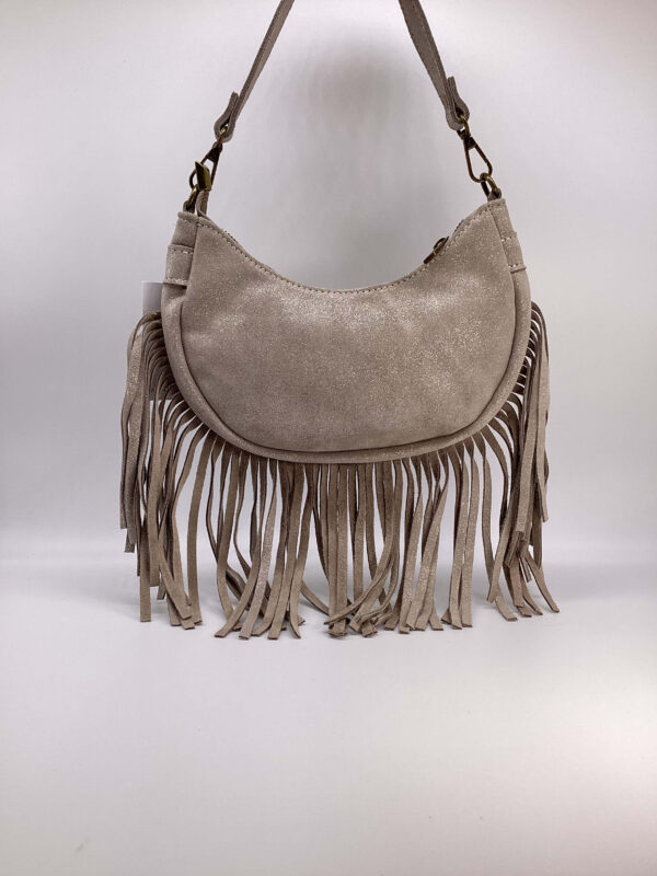 Borsa Maya sabbia glitter