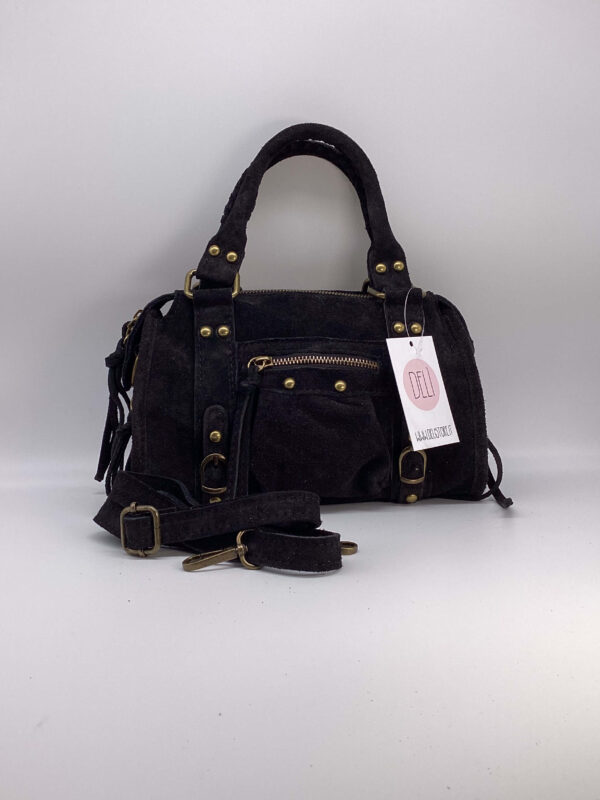 Parisienne mini camoscio nera - immagine 4