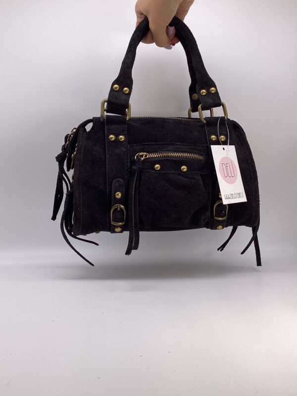 Parisienne mini camoscio nera - immagine 3