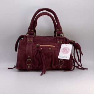Parisienne mini camoscio bordeaux