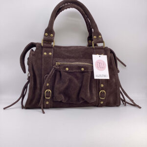 Parisienne media camoscio marrone