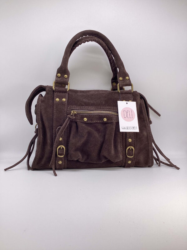Parisienne media camoscio marrone