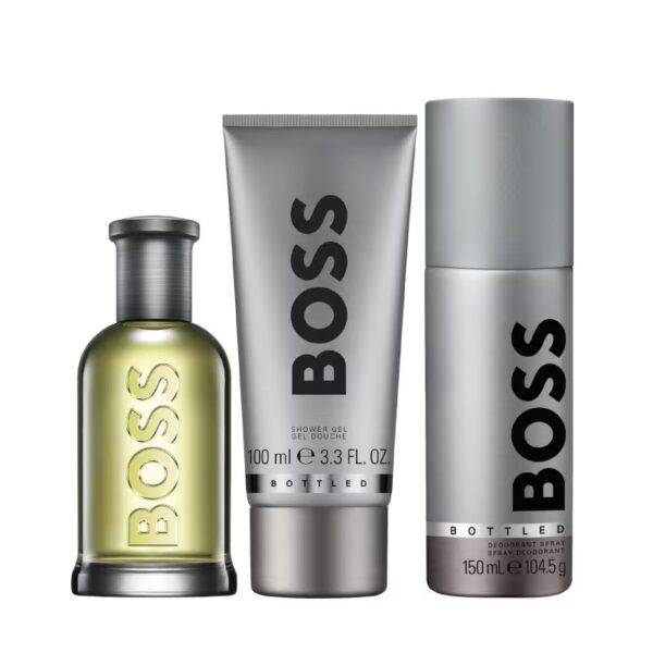 Hugo Boss Bottled Set 100ml + Gel Doccia + Deo Spray - immagine 2