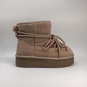 Boot Platform Laccetti beige