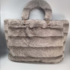 Maxi Bag Peluche grigio ghiaccio