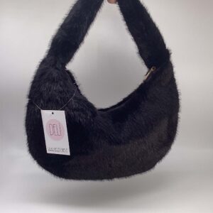 Borsa Luna Peluche nera