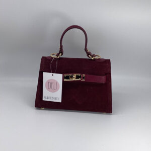 Borsa Calista Mini bordeaux camoscio