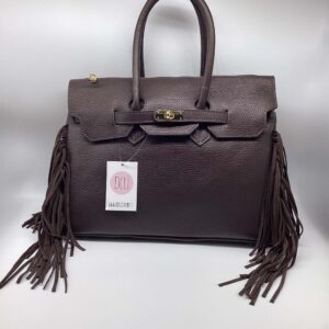 Borsa Calista Maxi testa di moro con frange