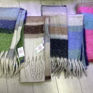 Sciarpa Maxi Righe Color Block