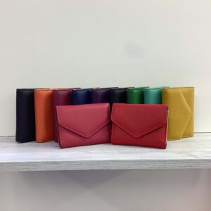 Portafoglio Mini Busta in vera pelle